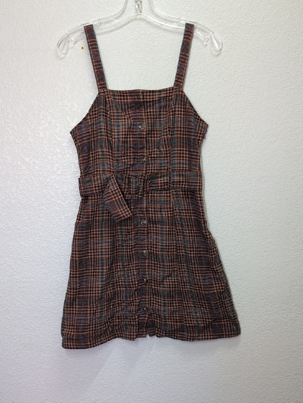 American Eagle 👗| Ladies |Plaid Sleeveless Mini Dress| Size: Small